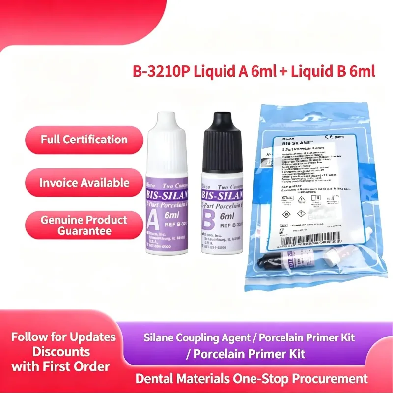 Porcelain Primer Silane Coupling Agent Light Cure Dental Restoration Ceramic Bond Adhesive Repair Resin Cement Adhesion Promoter