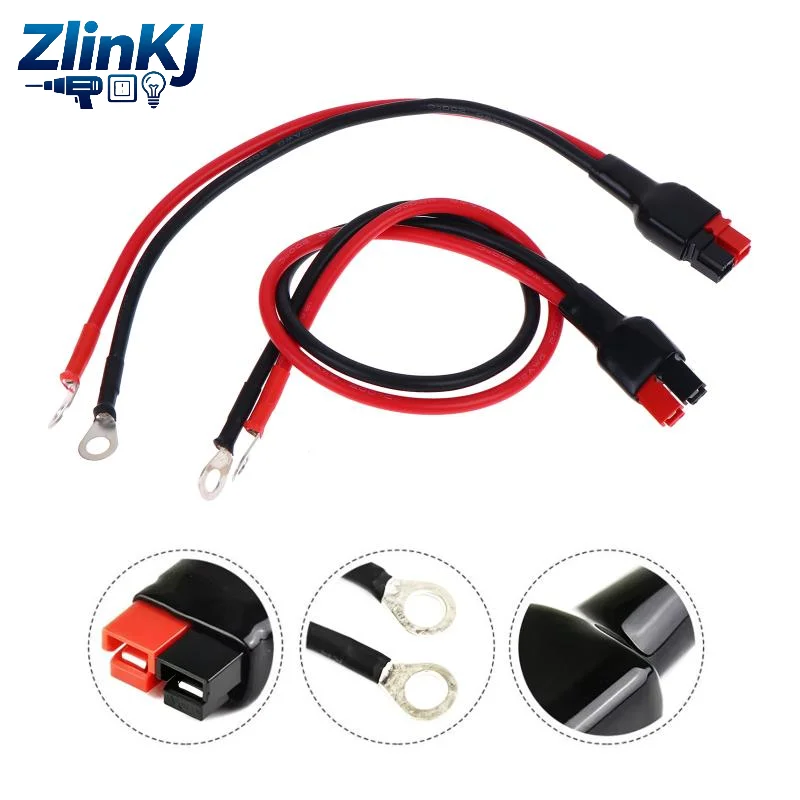 Heavy Duty Golf Battery Leads 30A 12AWG M6 High Conductivity Cable with Connector for Golf Cart Maintenance