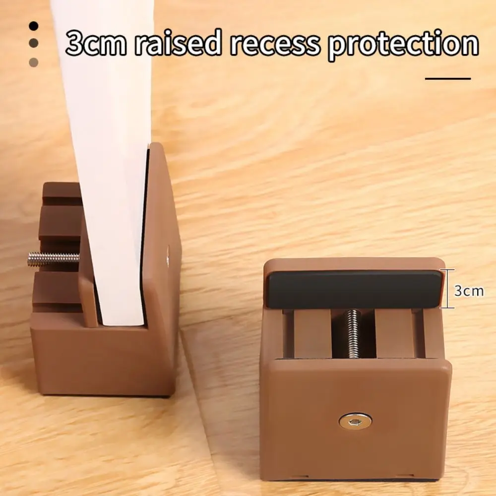 Splint-type Chair Feet Riser Moisture-proof Base Screw Clamp Bed Leg Mat Stable Height-increasing Furniture Heightening Leg Pad