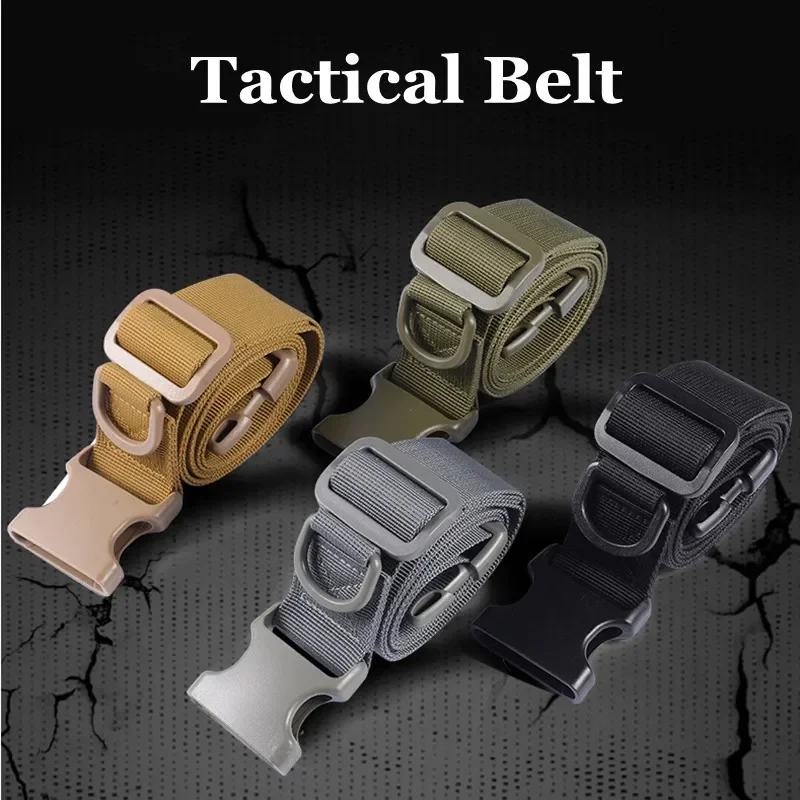 

Tactical Military Belts Army Combat Quick Release Men Waist Belt Nylon Waistband Outdoor Strap Cycling Hiking Hunting Accessorie