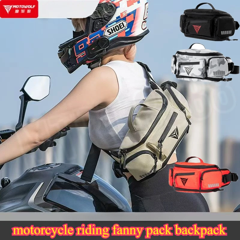 Motorcycle Waist Bag Men Women Waterproof Motorcycle Racing Purses Waist Pack Leg Bag Waist Motorbike Riding Belt Pack