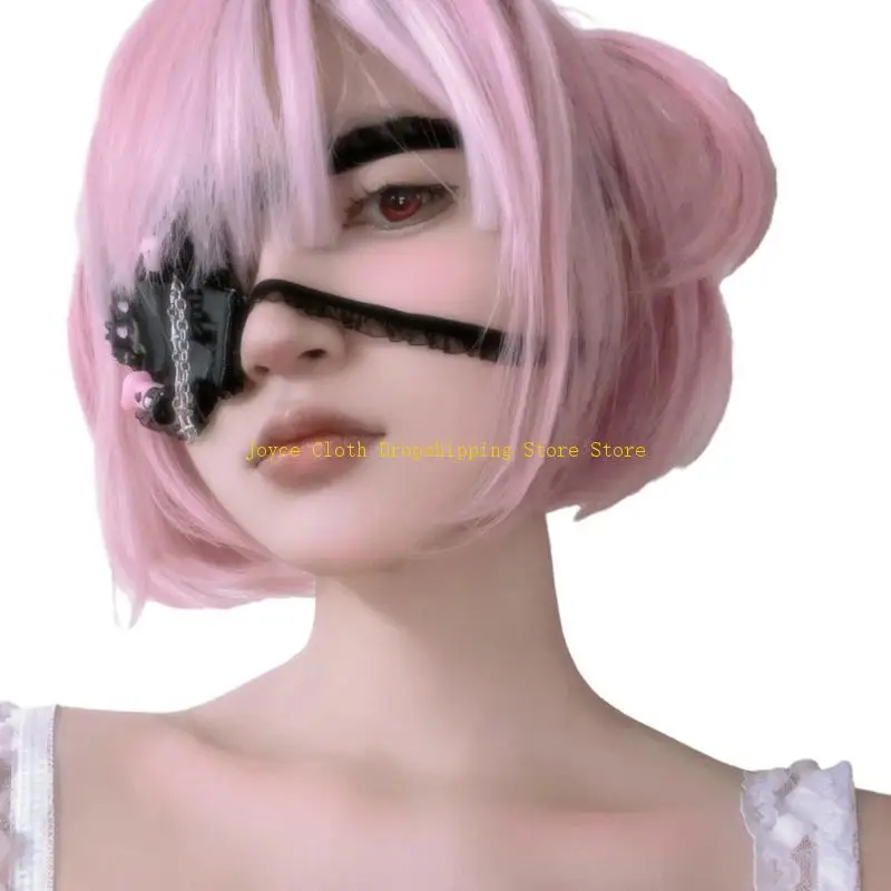 Anime Eyewear Gothic Chain Blinddoek Vrouwen Party Single Eye Mask 10CD