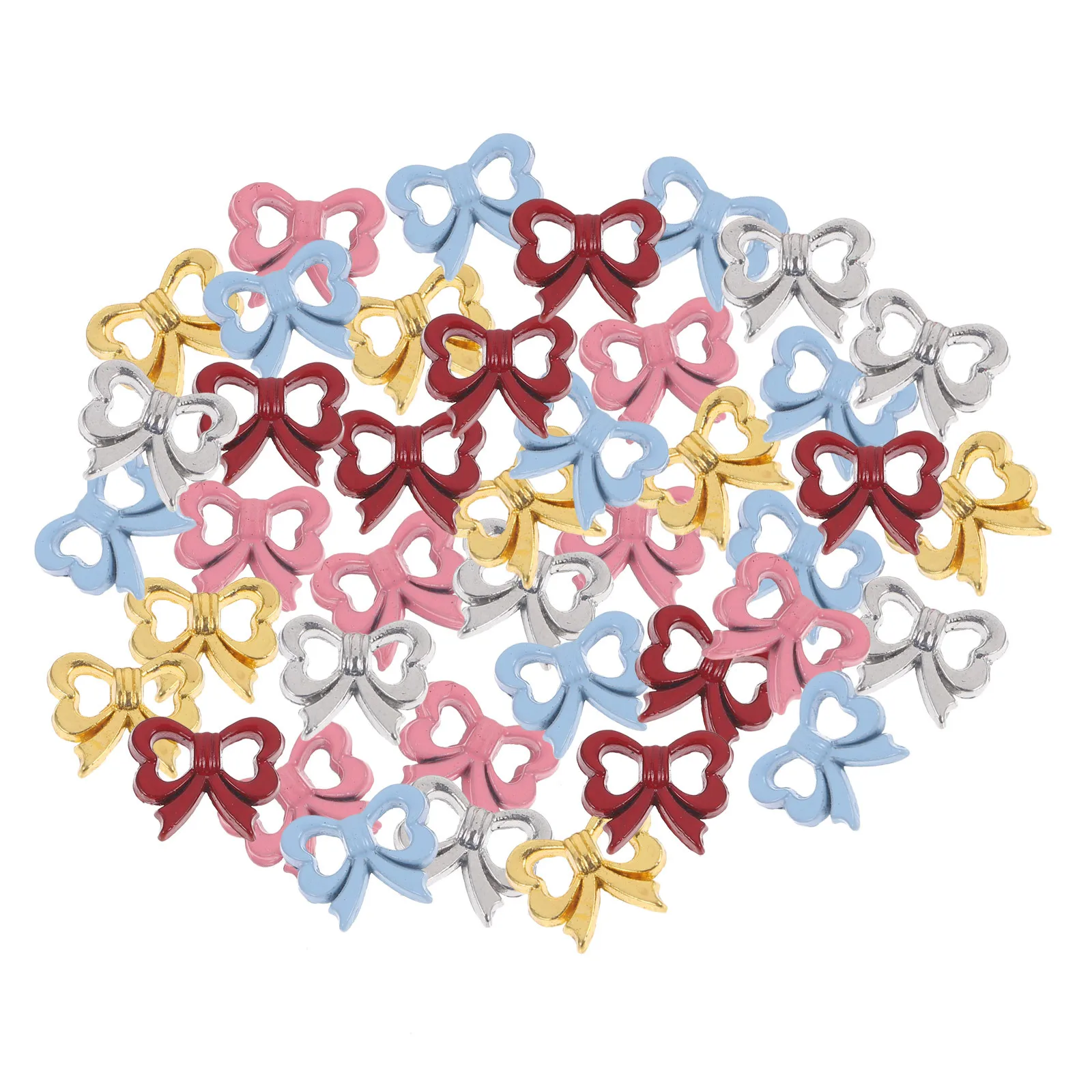 100 قطعة أزرار تصميم القوس سبيكة صغيرة الخياطة السحابات DIY بها بنفسك الملابس والاكسسوارات أزرار الزخرفية الأنيقة زر أنيق #1