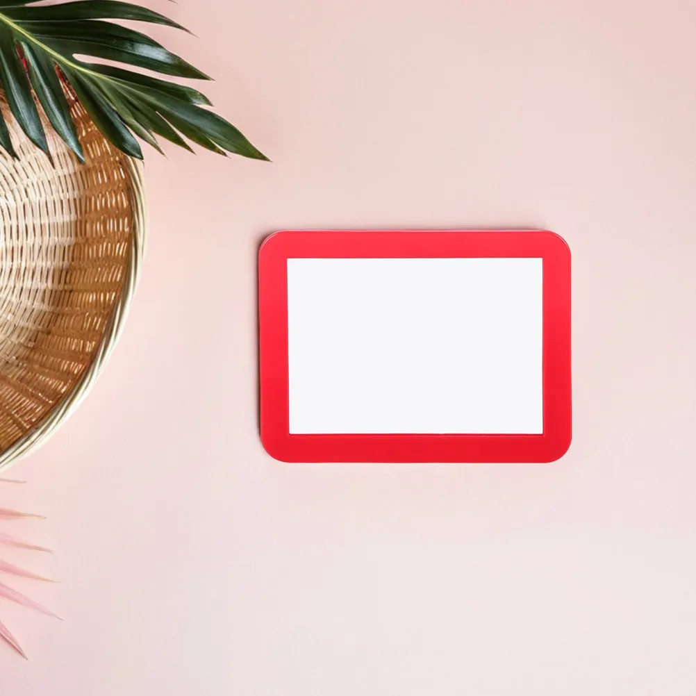 

2 шт. магнитных зеркала для макияжа, прямоугольные, портативные, для туалетного столика, ванной, офиса, шкафа, путешествий, дома, с красной наклейкой