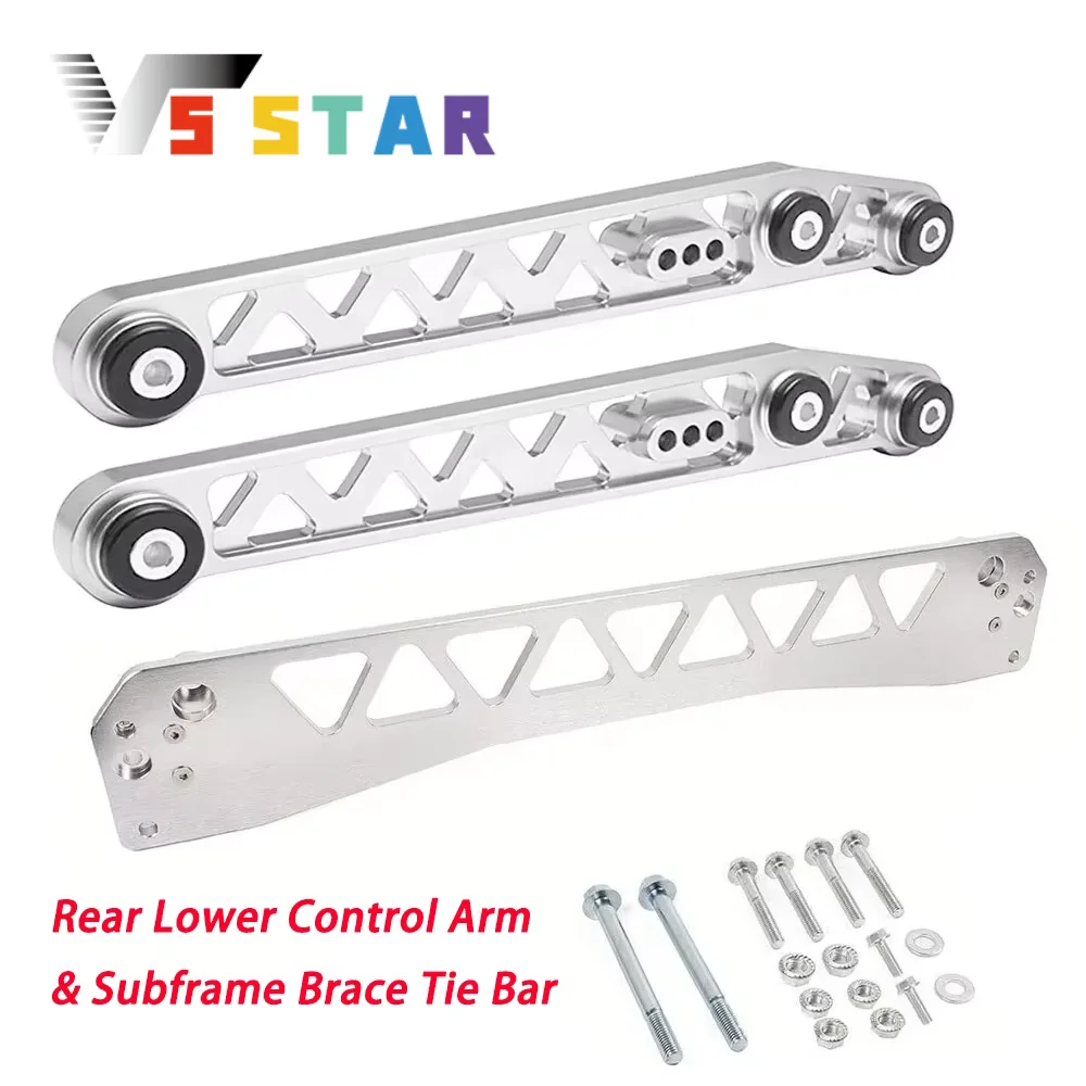 

High Quality Aluminum Car Rear Lower Control Arm & Subframe Brace Tie Bar For 1996-2000 Honda Civic EK CX DX EX GX HX LX Si