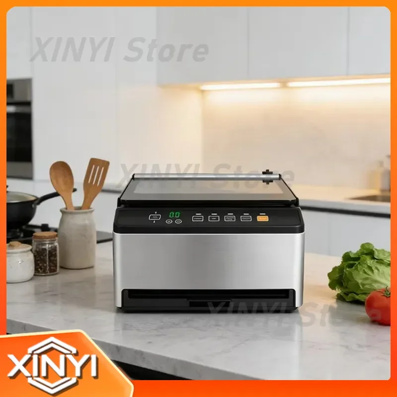 for Fully Automatic Stainless Steel Commercial Chamber Vacuum Sealer 98 KPa Capable of Both External and Internal Vacuum