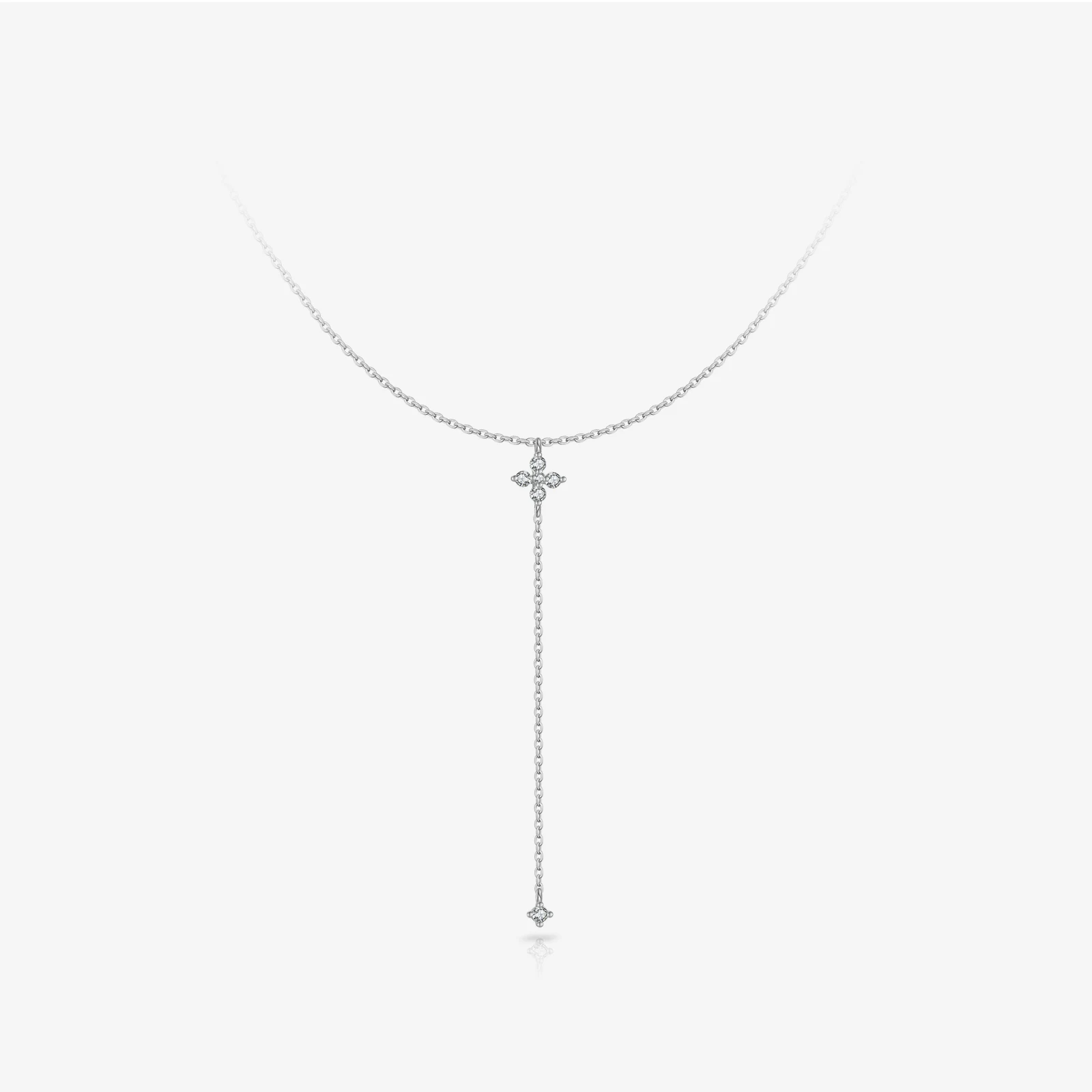VEWANT 925 Sterling Silver Flower Pendant Y-Necklace CZ Zircon Long Chain 2026 Luxury Jewelry Women Birthday Party Gift