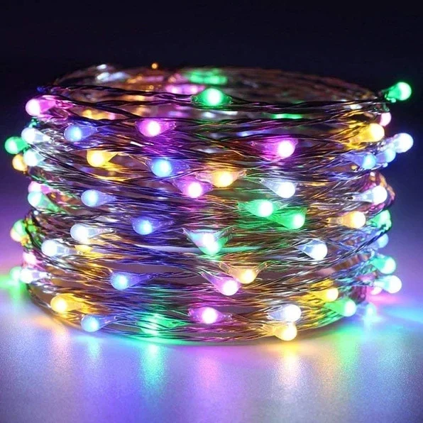 1M 2M 3M 5M 10M 20M 30M Kupferdraht LED Lichterketten Urlaub beleuchtung Fee Girlande Für Weihnachten Baum Hochzeit Party Dekoration