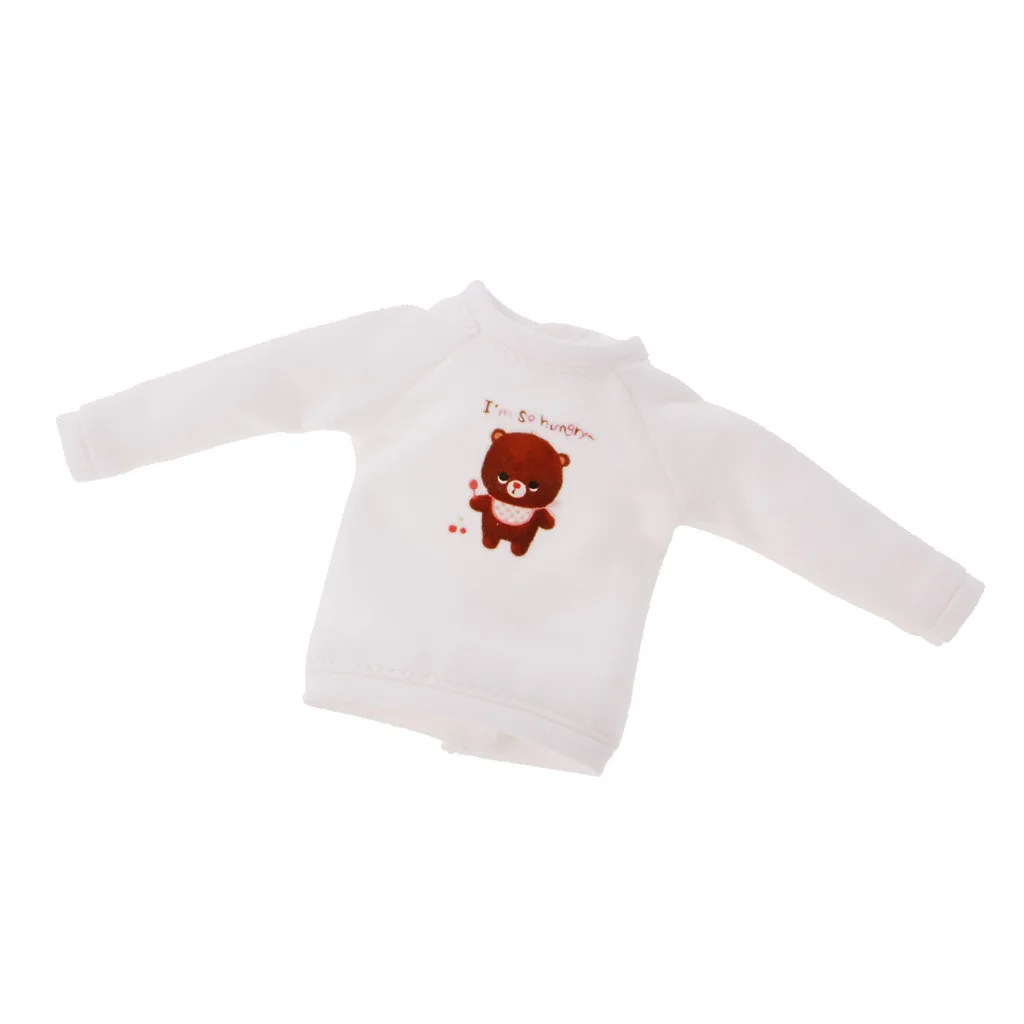 

Blythe Doll Outfits Cotton Long Sleeve Pullover Fashion Clothing Accessories for 1/6 Dolls