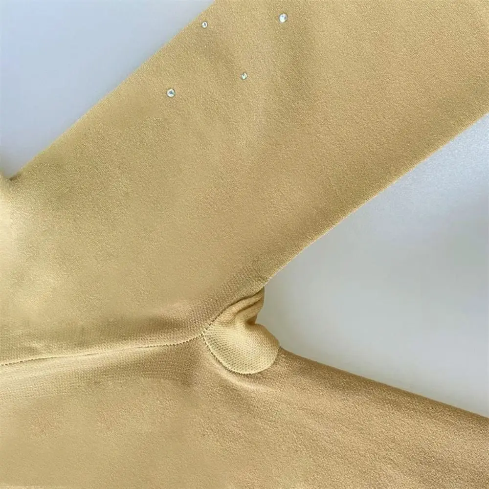 Collant da pattinaggio di figura con strass Collant da ginnastica per ragazze Pantaloni da pattinaggio su ghiaccio Body con copriscarpe Calzini da pattinaggio