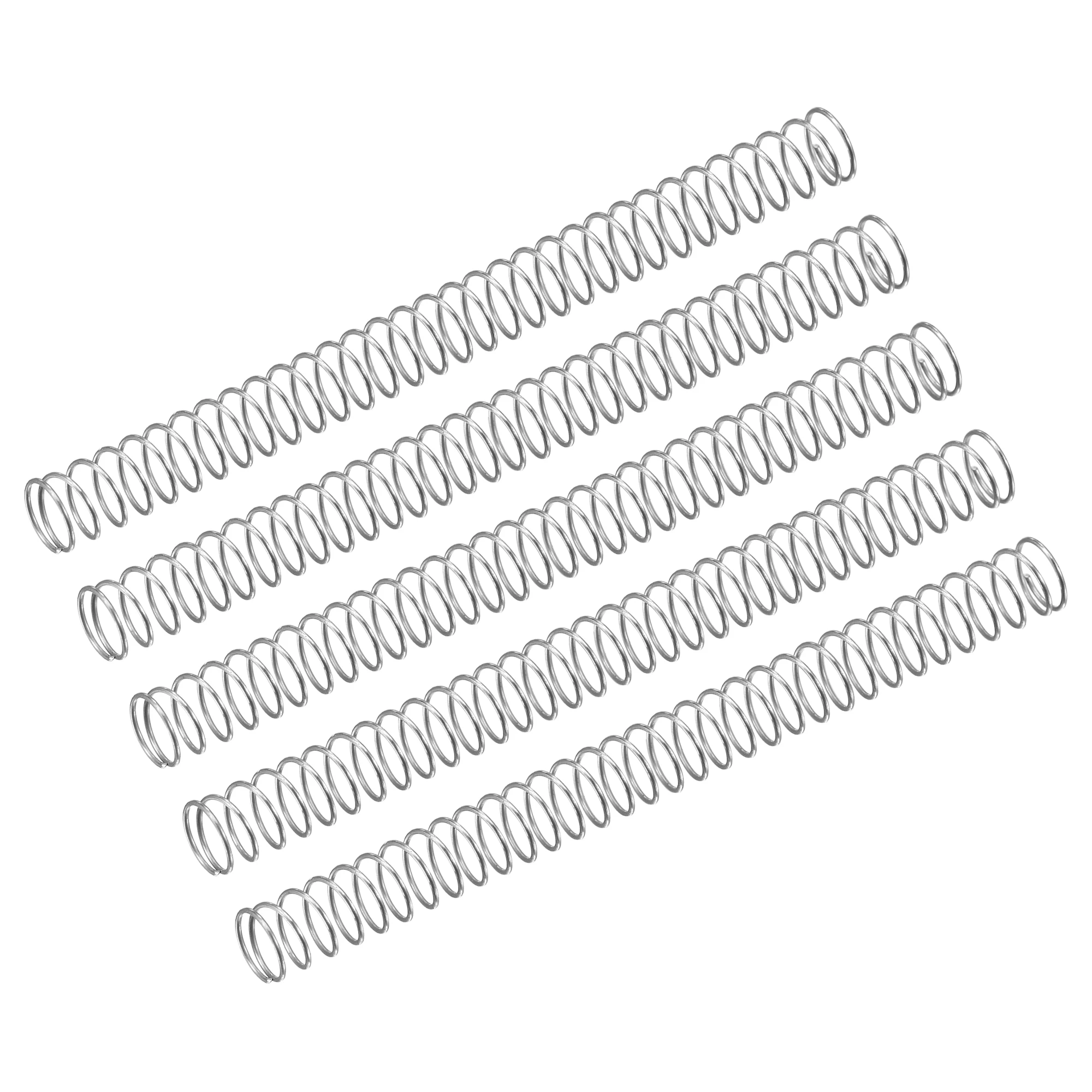 

Compression Spring, 5Pcs 304 Stainless Steel, 4mm OD, 0.2mm Wire, 50mm Length