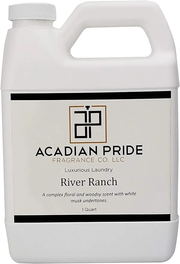 Luxurious Wash Laundry Detergent (River Ranch) 1 Quart/32 Oz Dissolves in Both Hot & Cold Water Gentle on Sensitive Skin