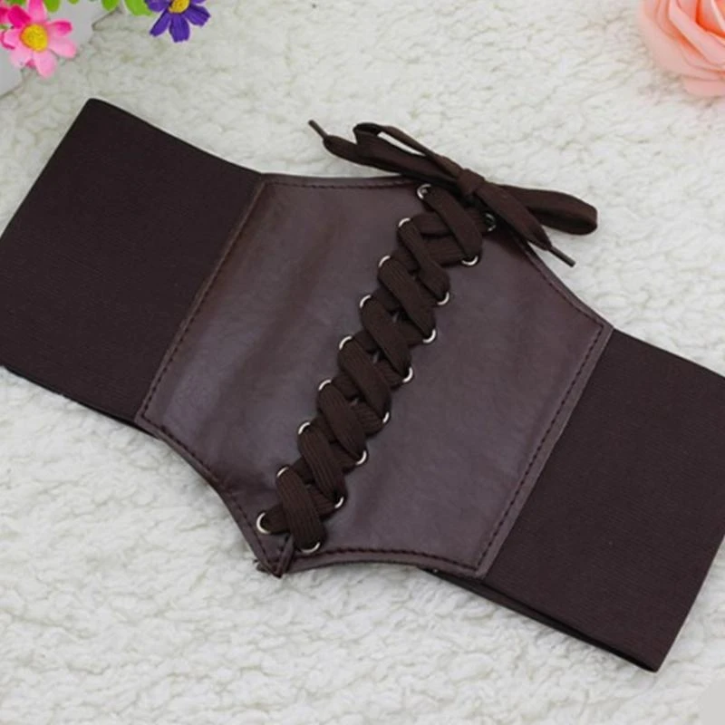 المرأة فو الجلود مشد Underbust حزام الخصر Steampunk مثير الدانتيل متابعة بوستير #3