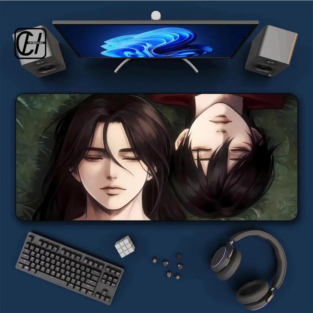 

New HD Printing Attack on Titan Anime Desk Mat Large Lock Edge HYB XXC Computer Mousepad Gaming Laptop Keyboard Mouse Mats Rug