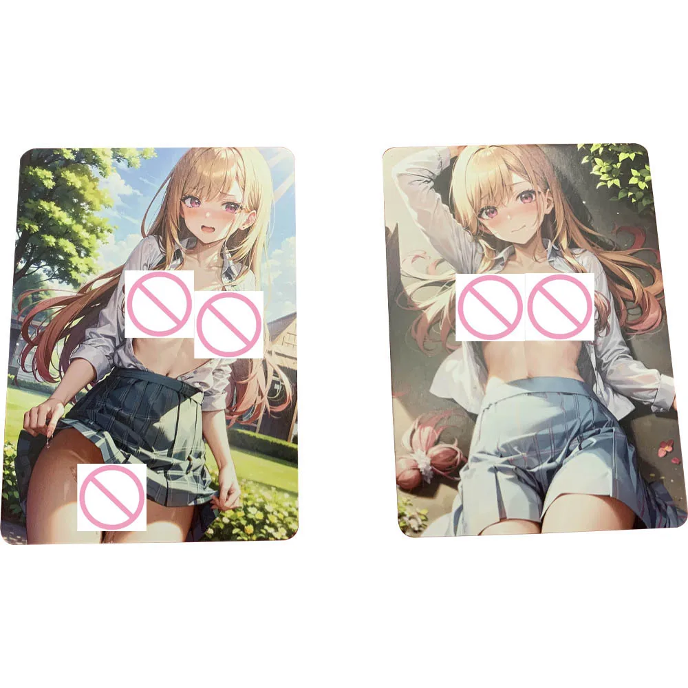Anime Sexy Nude Card My Dress Up Darlings Kitagawa Marin Collection Card Big Breasted Girl Gentleman Card Anime Peripheral Gifts