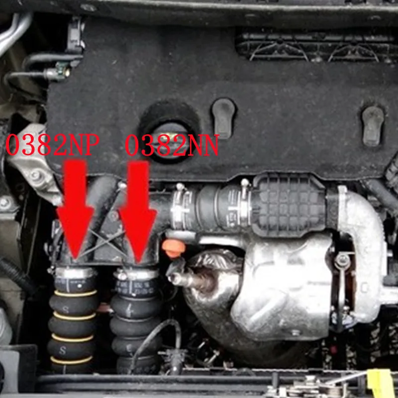Turbocharged Air Tube 0382NN 0382NP 9683725580 9686000180 for Peugeot 308 408 T73 5008 3008 Expert Partner Citroen C4 DS3 4 5