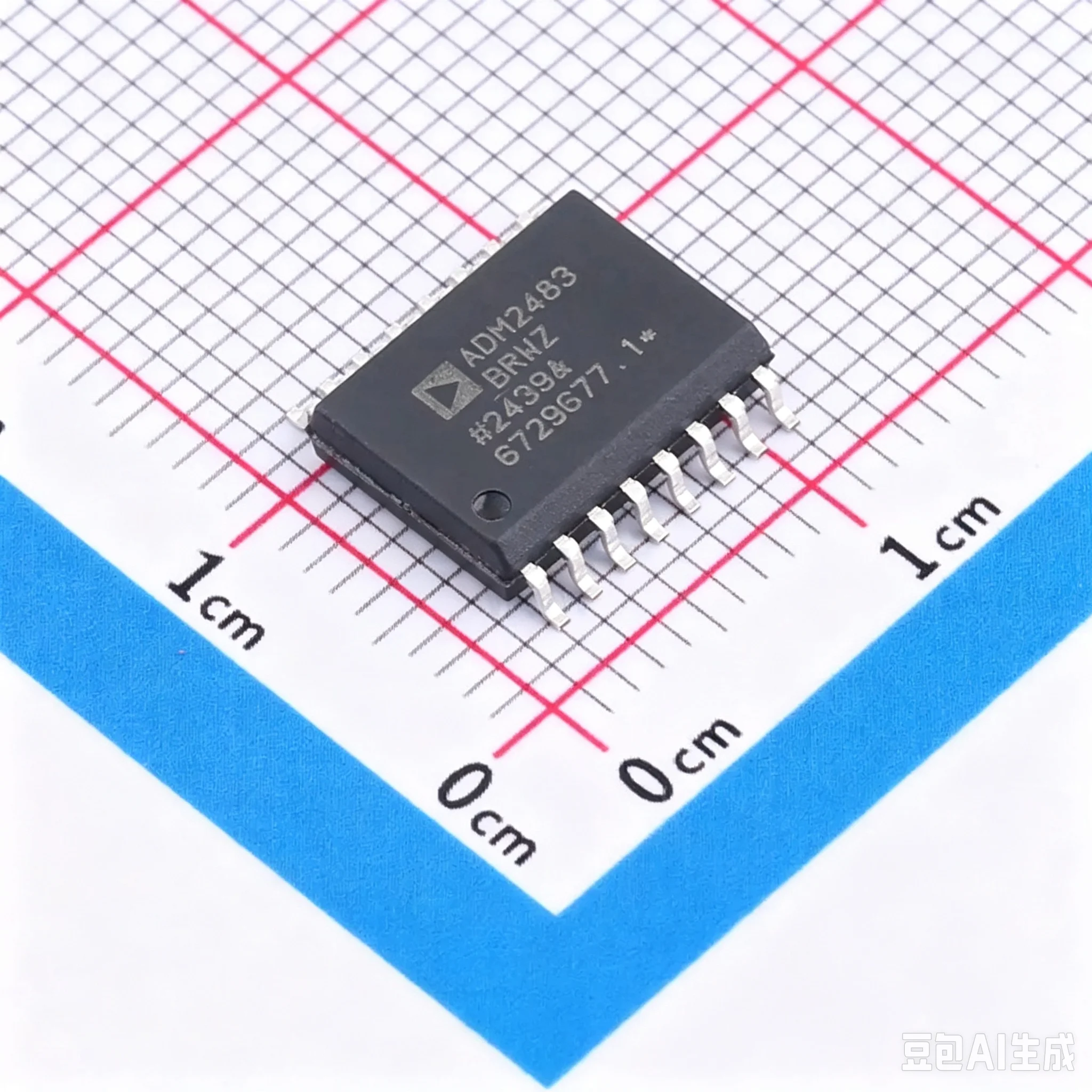 ADM2483 ADM2483BRWZ Original and authentic products encapsulation:SOIC-16-300mil