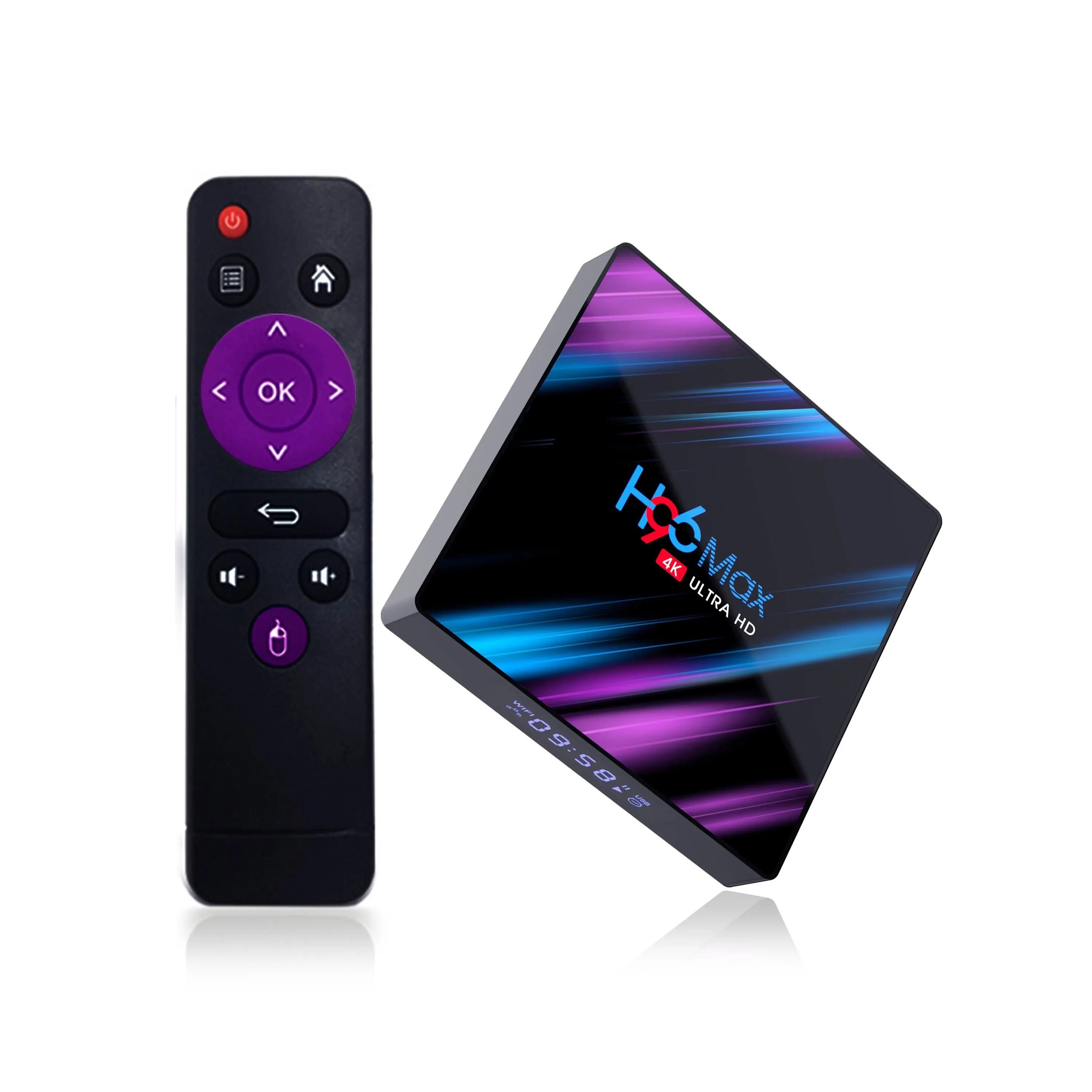 H96MAX RK3318 Android Set Top BOX, Android 10.0 2.4G & 5G Dual WiFi BT4.0 Google Play Youtube TV Box LAN 100M H96MAX TV Box