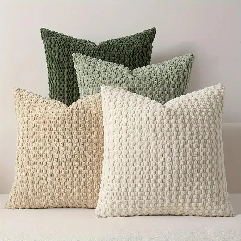 Soft velvet double-sided design sofa cushion cover, office backrest cushion cover, bedside cushion cover, durable