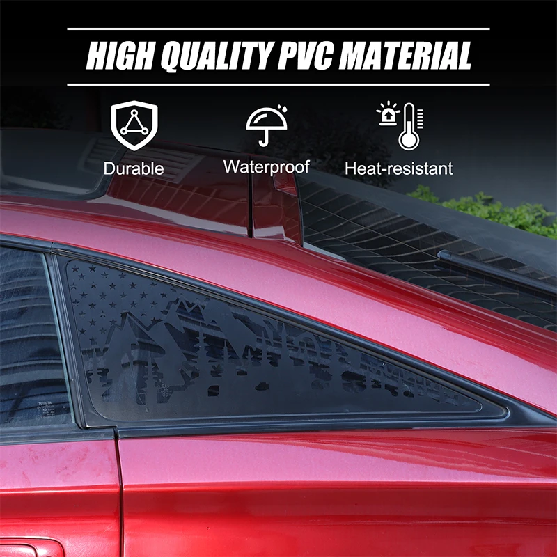 For Toyota Celica 1999-2005 Automotive Rear Triangular Glass Decorative Sticker PVC National Flag Car Accessories