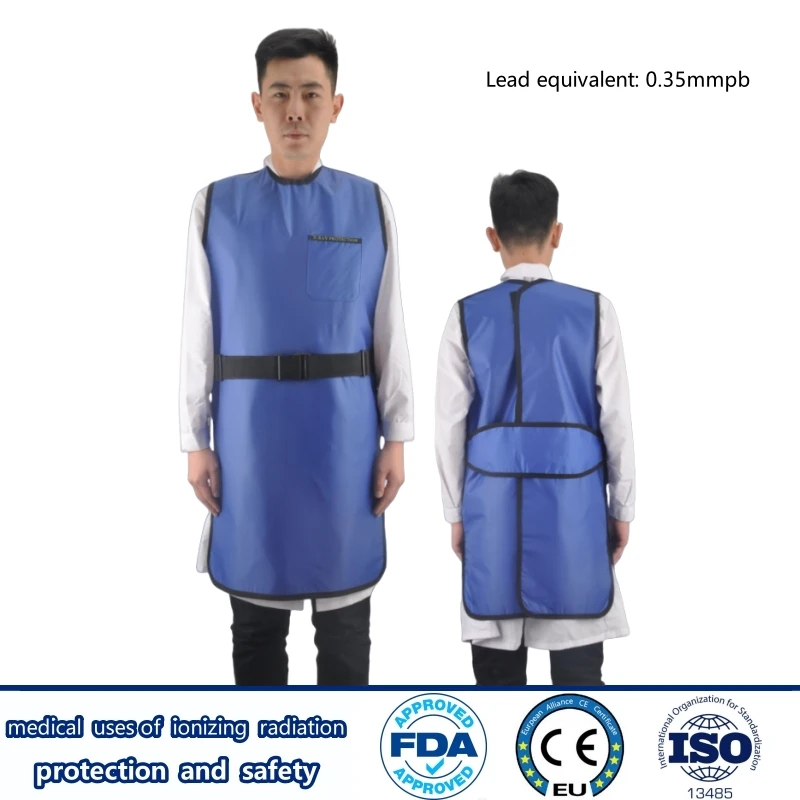 X-ray radiological protection 0.35mmpb long lead vest radioactive workshops ionizing radiation protective long lead vest coat