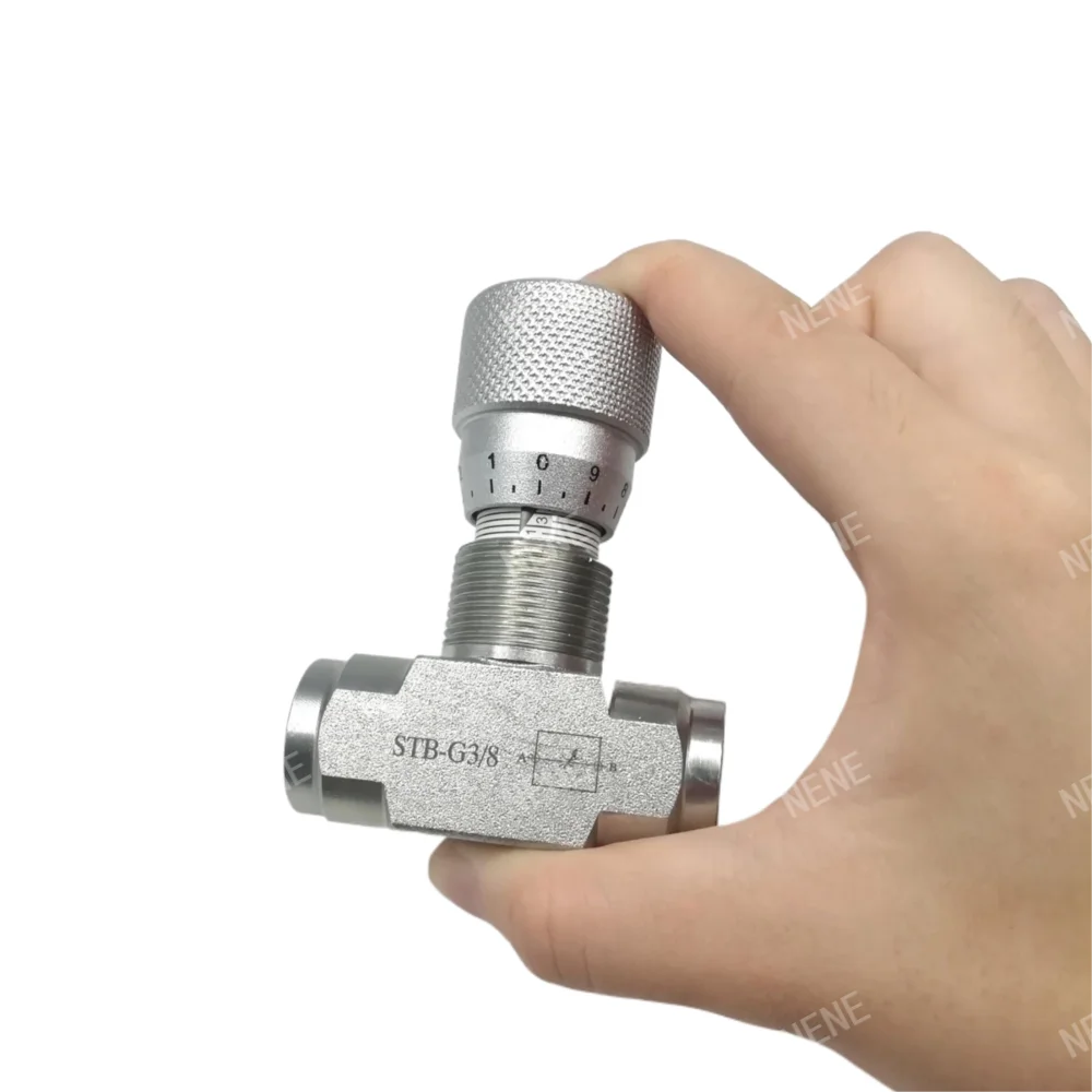 

STB-G3/8 One Way Throttle Valve Dual Inlet And Outlet High-Pressure Oil Cylinder Speed Regulation
