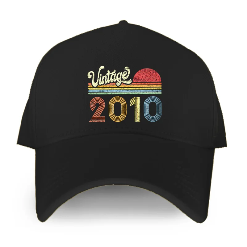 2010 Birthday Gift Vintage Born Made 2010 Retro Sunset Baseball Cap Men Women Caps Fashion Hip Hop Hat