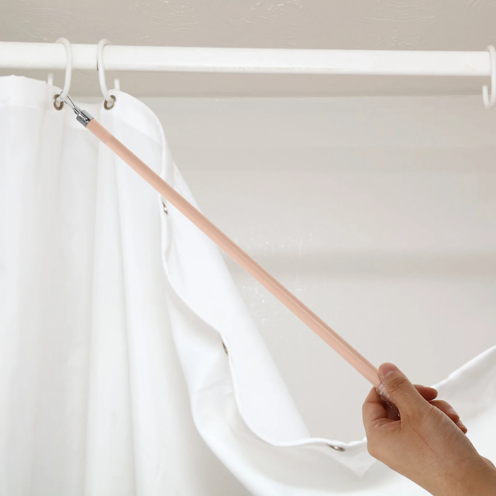 Curtain Pull Wand Aluminium Alloy Drapery Rod Easy Slide No Deformation Stylish Versatile Long Lasting Modern Curtain Rods