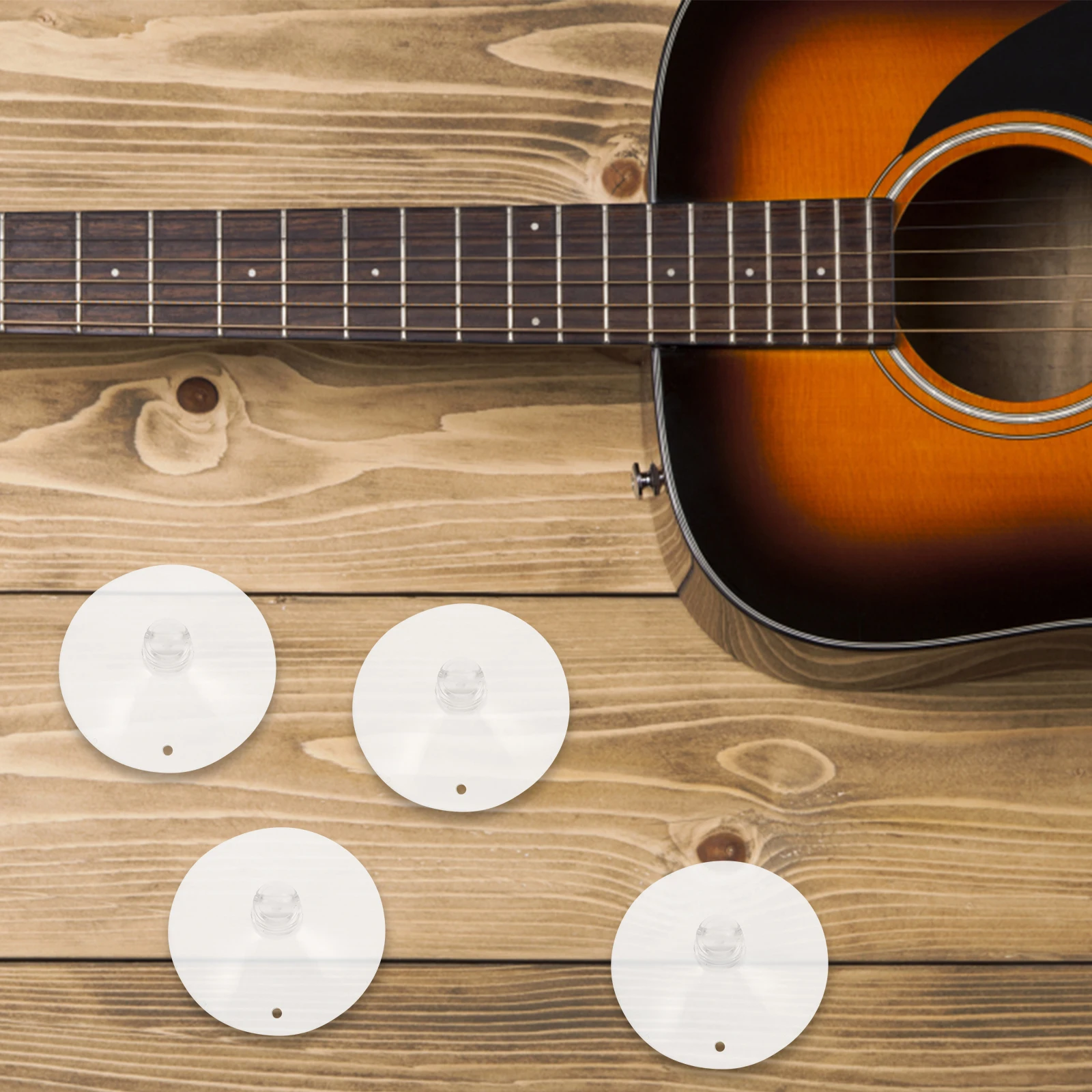 

4Pcs Transparent Suction Cup for Guitar Support Stand Clear Rubber Cups Easy to Use Guitar Support Holder Parts