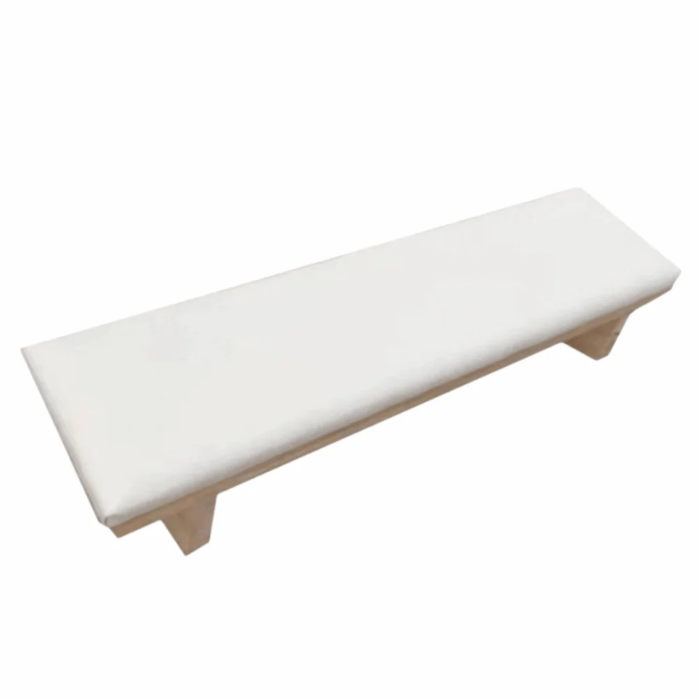 Tilt Design Beveled Hand Pillow Space-saving Wooden Base Nail Arm Rest Cushion Soft Arm Rest Nail Art Stand Nail Art Tool