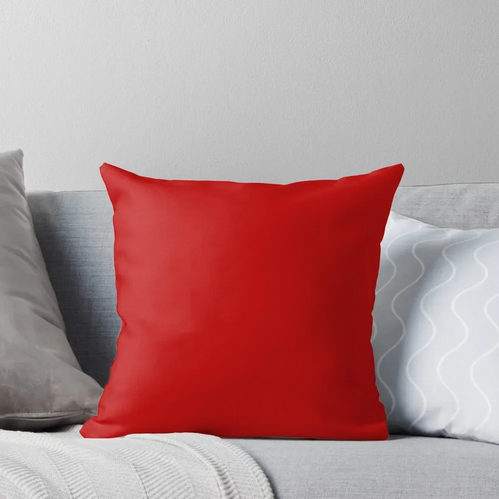 

Cherry Red Solid Color Throw Pillow home decor items Pillow Cases Decorative
