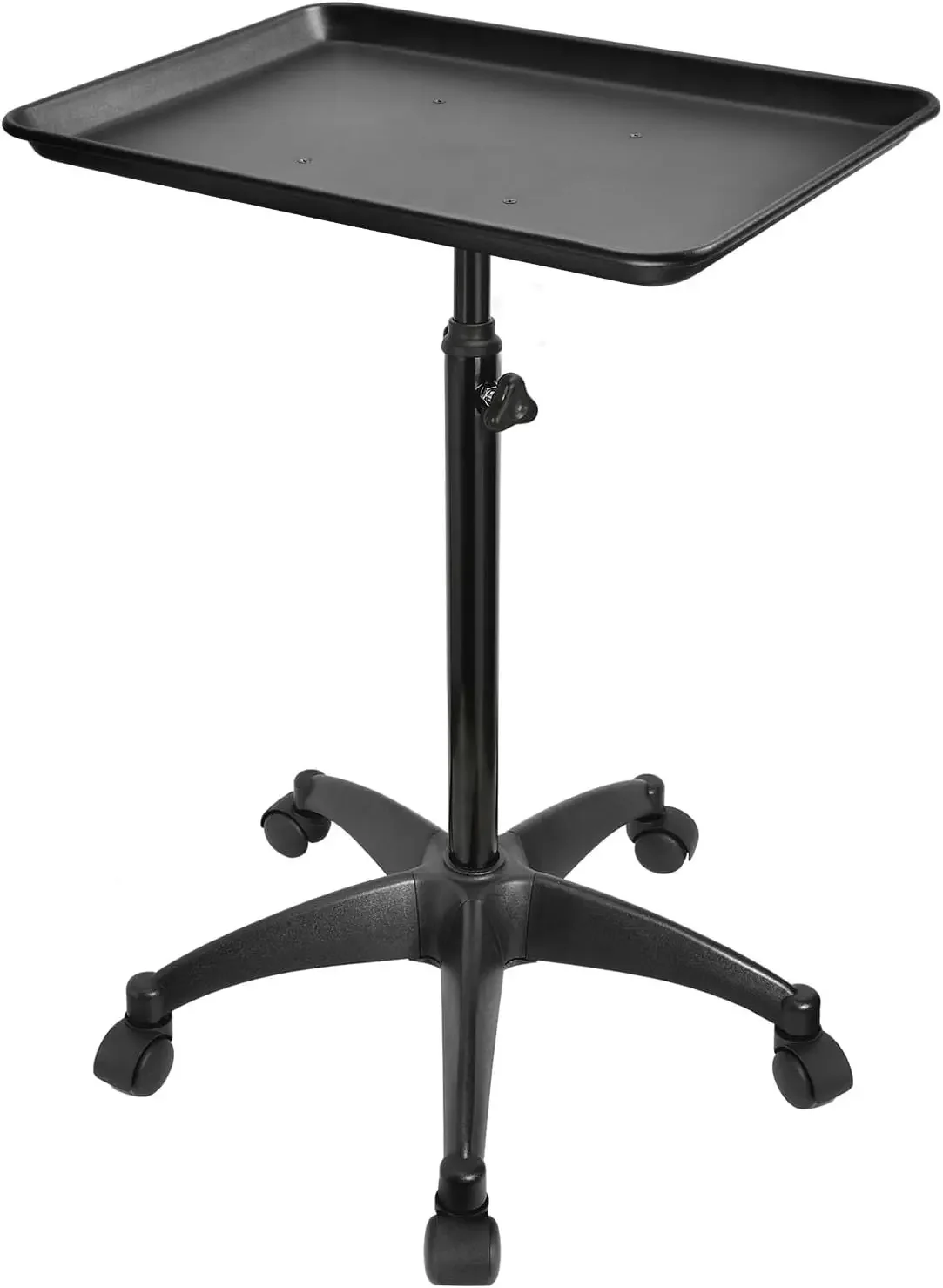 

Salon Rolling Tray, Premium Aluminum Tattoo Tray Rolling Cart, Height Adjustable Styling Tray