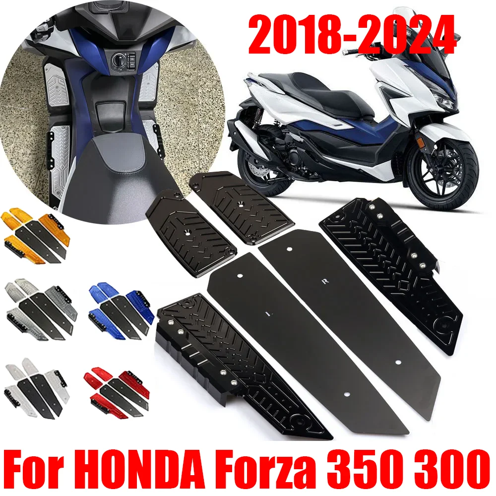 For Honda Forza 350 300 Forza350 Forza300 Motorcycle Accessories Foot Pedals Pads Step Plate Pegs Footrest Footboard Footpads