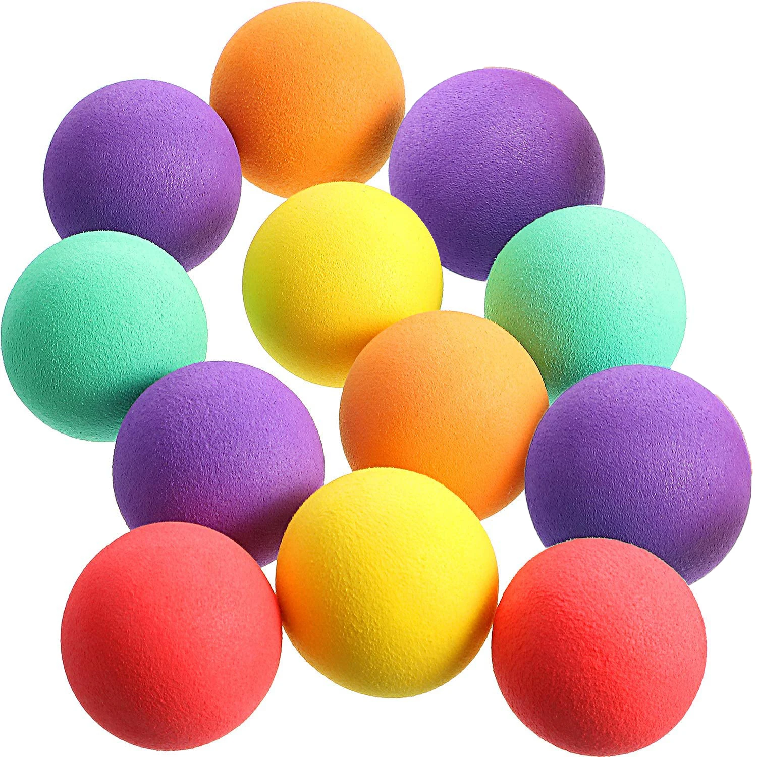 50pcs Popper Refill Balls 2.8cm Soft Foam Ball Bullet for Air Powered Children Blasting Series Pet Toy Ball Toys Gun Accessories