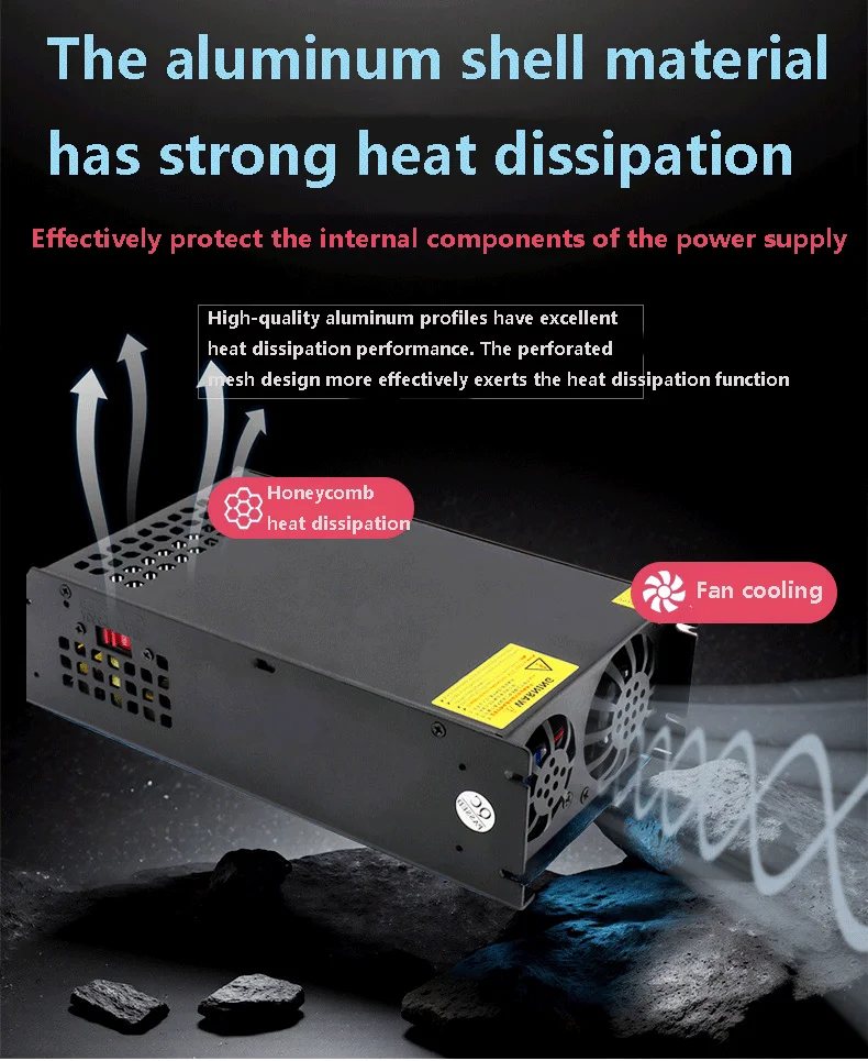 

Трансформатор двигателя промышленного оборудования AC110/220V до DC12V до 72V Импульсный источник питания постоянного тока 12V1200W полная мощность