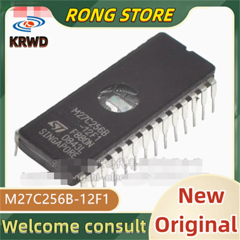 

5 шт. M27C256B 12F1 новый и оригинальный чип IC M27C256B-12F1 M27C256B CDIP28 керамический чип памяти