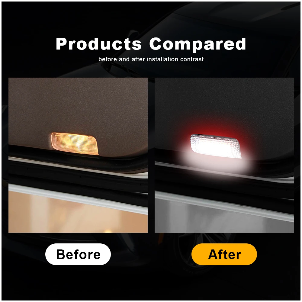 2PCS LED Courtesy Side Door Welcome Footwell Light For Lexus IS ES LS RX GX LX GS 2006+ Car Interior White Lamps