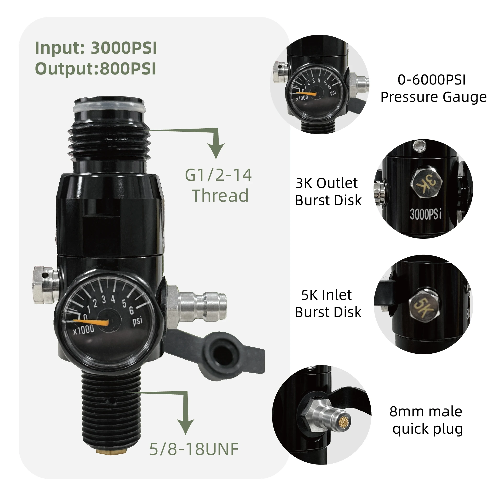 13ci/0.20L High Pressure hpa tank Soda Drink Gas Filling aluminum Bottle Air Cylinder Aquarium Plant CO2 Tank Dive Oxygen Tank