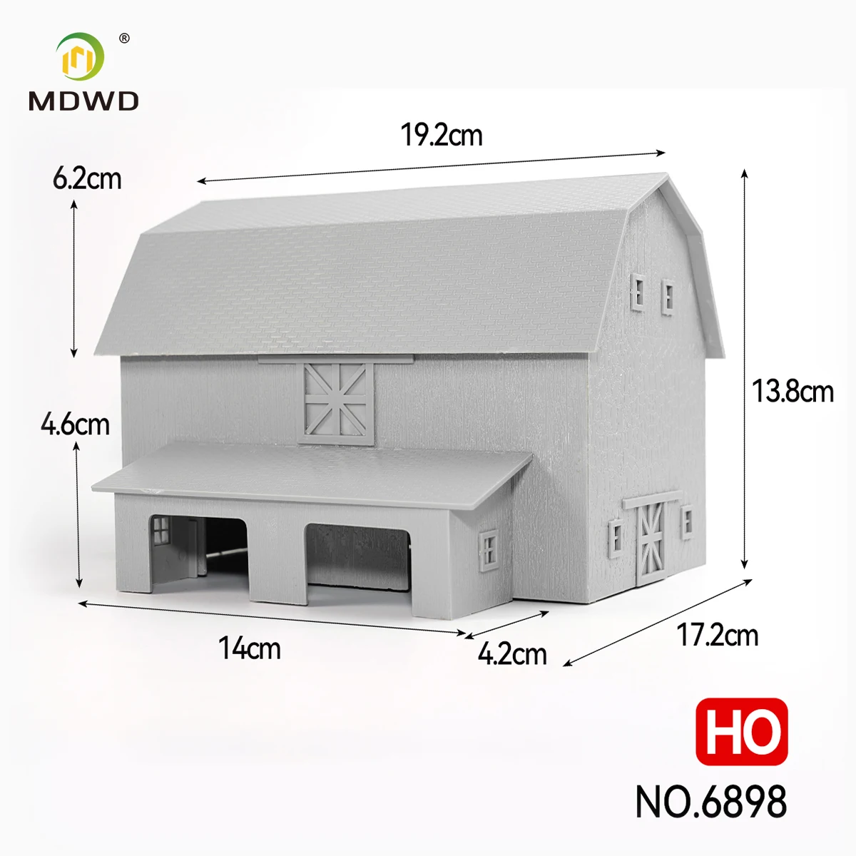 Modelo em Escala HO para Montagem de Cena Arquitetônica, Silo de Grãos de Plástico para Diorama DIY
