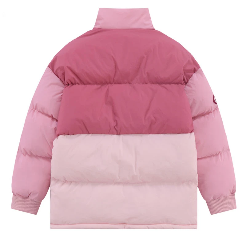 Zima Retro mężczyźni kurtka typu Parka hiphopowy sweter Harajuku Color Block Patchwork zagęścić ciepła watowana płaszcze mężczyźni odzież