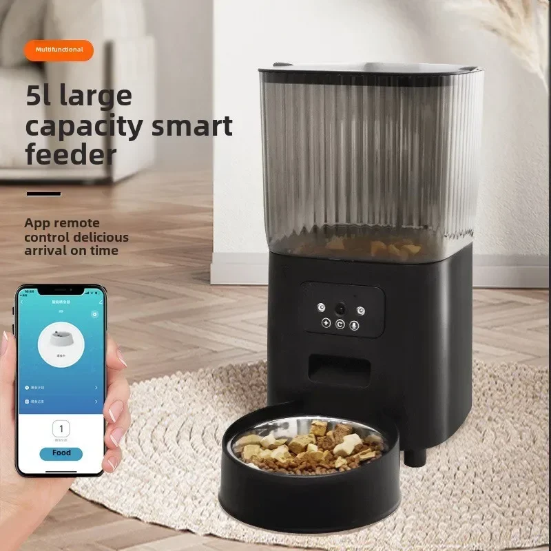 Intelligent Automatic Pet Feeder-Smart Pet Feeder for Cat and Dog-Personalized, Scheduled, Hassle-Free, and Convenient Meal Time