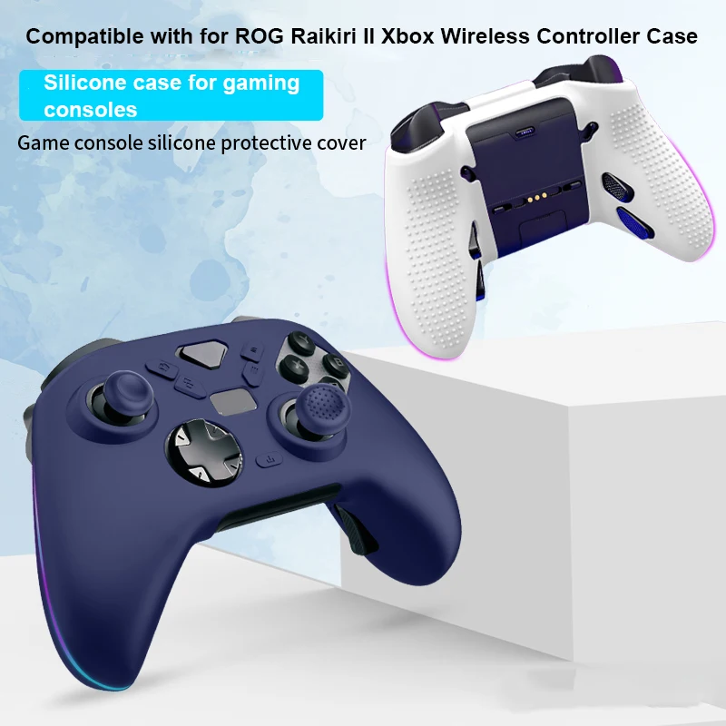 

Controller Case For ROG Raikiri II Xbox 1.3mm Shockproof Charge Without Removal Dustproof Antifingerprint +4 Joystick cap