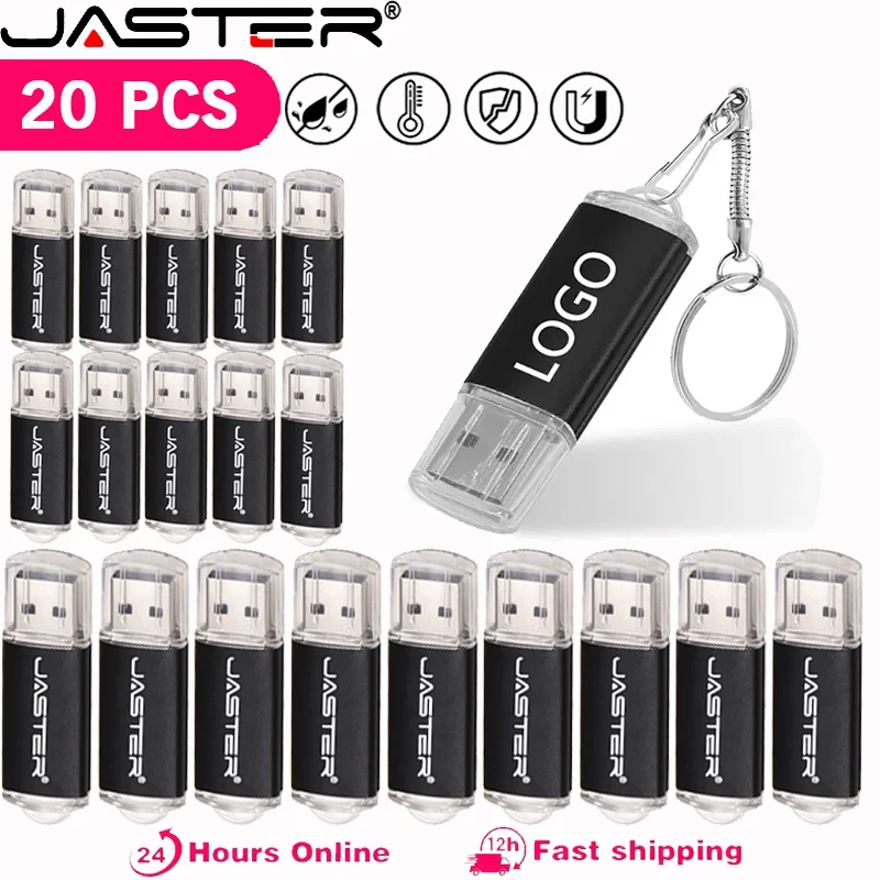 20 PCS LOTE Colorful USB Flash Drive 128GB Wholesale Pen Drive 64GB Portable Mini Memory Stick 32GB High Speed Pendrive 16GB 8GB