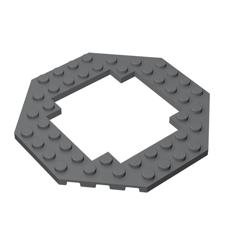10 Stück 6063 Bauteile - 10x10 Diamantplatte & 6x6 Hohle Achteckplatte, MOC-Bausteine Kompatibel mit Großen Marken – Detail 2