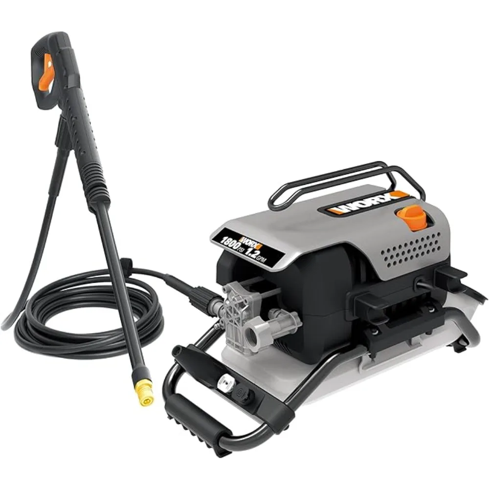 13 Amp Electric Pressure Washer 1800 PSI with 3 Nozzles Powerful lightweight compact design ONBOARD SOAP TANK