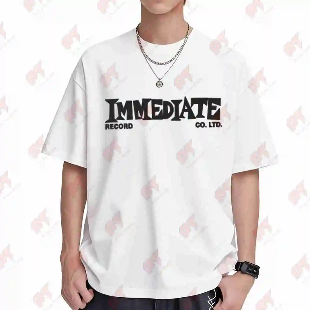 Immediate Records Short Sleeve Tee 100% Cotton T-Shirt
