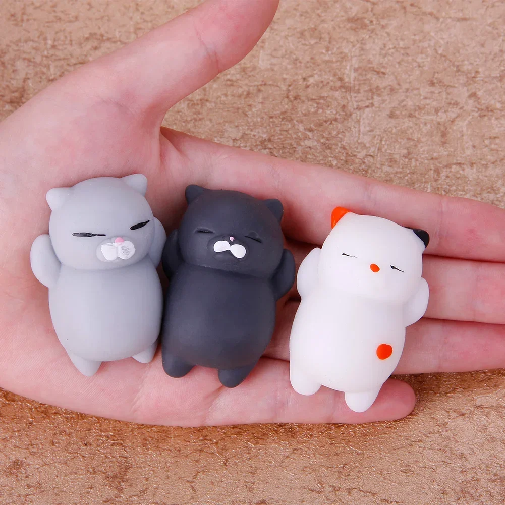 Cute Squishy Mochi Animal Stress Relief Toys Soft TPR Squeeze Pinch Funny Toys Kawaii Cat Paws Abreact Toys for Kids Adult