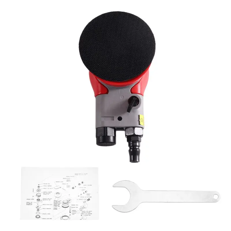 

ABRU-Pneumatic Sandpaper Machine 3-Inch 75Mm Sander Dry Grinder For Car Finish Grinding Wood Polishing