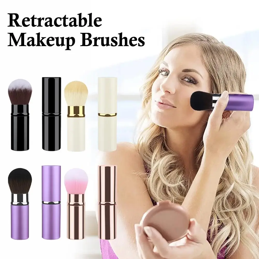 Professional แปรงแต่งหน้า Retractable Blusher Powder Foundation Face คอนซีลเลอร์ Kabuki แปรงแต่งหน้าเครื่องสําอางค์เครื่องมือ