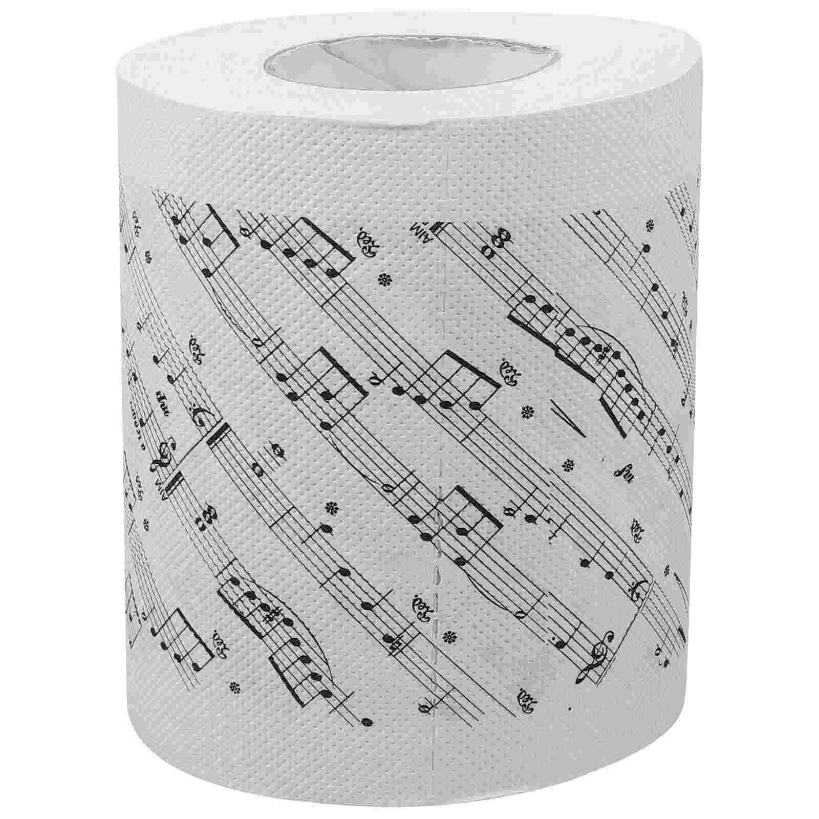 Musical Note Toilet Paper Soft Tissue Notes Printing Table Napkins Bath Tissues